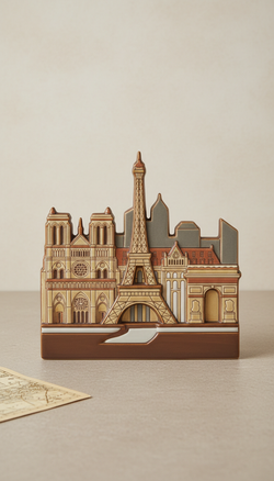 Paris ceramic skyline figurine