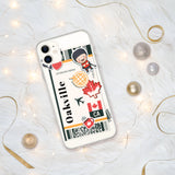 Oakville Ontario Canada Canadian Flag iPhone Case 15 14 13 12 11 Pro Max Plus Mini Travel Souvenir Personalized Custom City Name
