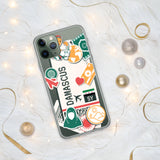 Damaskus Syrien Syrische Flagge iPhone Hülle 15 14 13 12 11 Pro Max Plus Mini Geschenk Reise Souvenir Personalisierter Stadtname