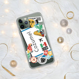 Cozumel Mexico Mexican Flag iPhone Case 15 14 13 12 11 Pro Max Plus Mini Gift Travel Souvenir Personalized Custom City Name
