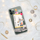 United States American Flag iPhone Case 15 14 13 12 11 Pro Max Plus Mini Travel Souvenir Personalized Custom City Name