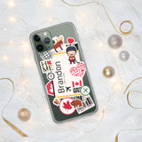 Brandon Manitoba Canada Canadian Flag iPhone Case 15 14 13 12 11 Pro Max Plus Mini Travel Souvenir Personalized Custom City Name