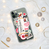 Steinbach Manitoba Canada Canadian Flag iPhone Case 15 14 13 12 11 Pro Max Plus Mini Travel Souvenir Personalized Custom City Name