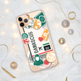 Damascus Syria Syrian Clear iPhone 14 13 12 11 XS  Pro Max Mini Case Cute iPhone case Personalized Custom City Name