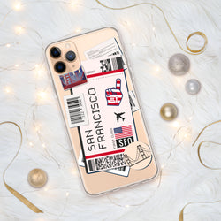 Funda para iPhone 15, 14, 13, 12, 11 Pro Max Plus Mini de San Francisco, California, regalo de recuerdo de viaje, nombre de ciudad personalizado