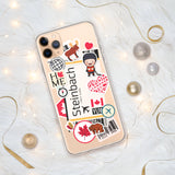 Steinbach Manitoba Canada Canadian Flag iPhone Case 15 14 13 12 11 Pro Max Plus Mini Travel Souvenir Personalized Custom City Name