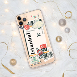 Istanbul Turkey Türkiye Turkish Flag iPhone Case 15 14 13 12 11 Pro Max Plus Mini Travel Souvenir Tourist Beach Lover Food Patriot Gifts