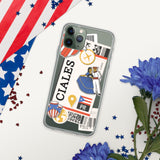 Ciales Puerto Rico Puerto Rican Flag iPhone Case 15 14 13 12 11 Pro Max Plus Mini Gift Travel Souvenir Personalized Custom City Name
