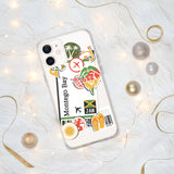 Montego Bay Jamaica Jamaican Flag iPhone Case 15 14 13 12 11 Pro Max Plus Mini Travel Souvenir Personalized Custom City Name