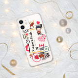 Niagara Falls Ontario Canada Canadian Flag iPhone Case 15 14 13 12 11 Pro Max Plus Mini Travel Souvenir Personalized Custom City Name