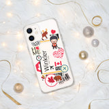 Winkler Manitoba Canada Canadian Flag iPhone Case 15 14 13 12 11 Pro Max Plus Mini Travel Souvenir Personalized Custom City Name