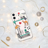 Algerien Algerische Flagge iPhone Hülle 15 14 13 12 11 Pro Max Plus Mini Geschenkideen Landkarte Skyline Geschenk für Sie Ihn Ideen Reise Souvenir