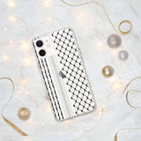 Palestine Palestinian kufiya Clear Case for iPhone Case 15 14 13 12 11 Pro Max Plus Mini Gift