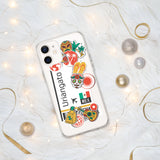 Uriangato Guanajuato Mexico Mexican Flag iPhone Case 15 14 13 12 11 Pro Max Plus Mini Travel Souvenir Personalized Custom City Name