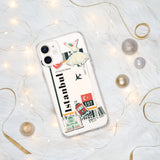 Istanbul Turkey Türkiye Turkish Flag iPhone Case 15 14 13 12 11 Pro Max Plus Mini Travel Souvenir Tourist Beach Lover Food Patriot Gifts