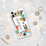 Cozumel Mexico Mexican Flag iPhone Case 15 14 13 12 11 Pro Max Plus Mini Gift Travel Souvenir Personalized Custom City Name