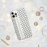 Palestine Palestinian kufiya Clear Case for iPhone Case 15 14 13 12 11 Pro Max Plus Mini Gift
