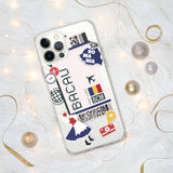 Funda para iPhone 15, 14, 13, 12 y 11 Pro Max Plus Mini con bandera de Rumanía, ideas de regalo, mapa del país, horizonte, regalo para ella y él, recuerdo de viaje