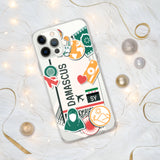 Damaskus Syrien Syrische Flagge iPhone Hülle 15 14 13 12 11 Pro Max Plus Mini Geschenk Reise Souvenir Personalisierter Stadtname