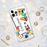 Cozumel Mexico Mexican Flag iPhone Case 15 14 13 12 11 Pro Max Plus Mini Gift Travel Souvenir Personalized Custom City Name