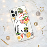 Montego Bay Jamaica Jamaican Flag iPhone Case 15 14 13 12 11 Pro Max Plus Mini Gift Travel Souvenir