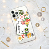 Montego Bay Jamaica Jamaican Flag iPhone Case 15 14 13 12 11 Pro Max Plus Mini Travel Souvenir Personalized Custom City Name