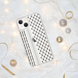Palestine Palestinian kufiya Clear Case for iPhone Case 15 14 13 12 11 Pro Max Plus Mini Gift