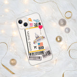 United States American Flag iPhone Case 15 14 13 12 11 Pro Max Plus Mini Travel Souvenir Personalized Custom City Name