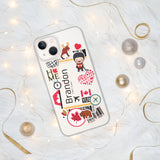 Brandon Manitoba Canada Canadian Flag iPhone Case 15 14 13 12 11 Pro Max Plus Mini Travel Souvenir Personalized Custom City Name