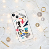 Funda para iPhone 15, 14, 13, 12, 11 Pro Max Plus Mini, regalo de viaje, recuerdo personalizado con el nombre de la ciudad, bandera de Kazajstán, Astana