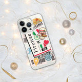 Funda para iPhone 15, 14, 13, 12, 11 Pro Max Plus Mini, con bandera italiana de Florencia, regalo de viaje, recuerdo personalizado con nombre de ciudad