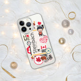 Steinbach Manitoba Canada Canadian Flag iPhone Case 15 14 13 12 11 Pro Max Plus Mini Travel Souvenir Personalized Custom City Name