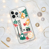 Damaskus Syrien Syrische Flagge iPhone Hülle 15 14 13 12 11 Pro Max Plus Mini Geschenk Reise Souvenir Personalisierter Stadtname