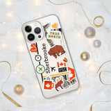 Sherbrooke Quebec Canada Canadian Flag iPhone Case 15 14 13 12 11 Pro Max Plus Mini Gift Travel Souvenir