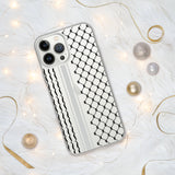 Palestine Palestinian kufiya Clear Case for iPhone Case 15 14 13 12 11 Pro Max Plus Mini Gift