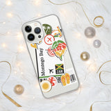 Montego Bay Jamaica Jamaican Flag iPhone Case 15 14 13 12 11 Pro Max Plus Mini Travel Souvenir Personalized Custom City Name