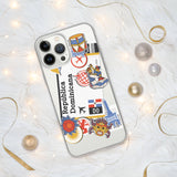 Dominican Republic República Dominicana Flag iPhone Case 15 14 13 12 11 Pro Max Plus Mini Travel Souvenir Personalized Custom City Name