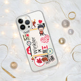 Winkler Manitoba Canada Canadian Flag iPhone Case 15 14 13 12 11 Pro Max Plus Mini Travel Souvenir Personalized Custom City Name