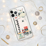 Istanbul Turkey Türkiye Turkish Flag iPhone Case 15 14 13 12 11 Pro Max Plus Mini Travel Souvenir Tourist Beach Lover Food Patriot Gifts