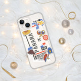 Panama Panamaische Flagge iPhone Hülle 15 14 13 12 11 Pro Max Plus Mini Geschenk Reise Souvenir Personalisiert Personalisierter Stadtname