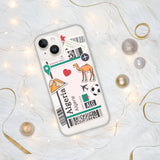 Algerien Algerische Flagge iPhone Hülle 15 14 13 12 11 Pro Max Plus Mini Geschenkideen Landkarte Skyline Geschenk für Sie Ihn Ideen Reise Souvenir