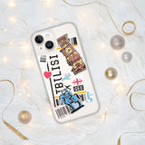 Funda para iPhone 15, 14, 13, 12, 11 Pro Max Plus Mini con bandera de Georgia de Tbilisi, regalo de viaje personalizado, nombre de ciudad personalizado