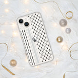 Palestine Palestinian kufiya Clear Case for iPhone Case 15 14 13 12 11 Pro Max Plus Mini Gift