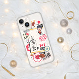 Winkler Manitoba Canada Canadian Flag iPhone Case 15 14 13 12 11 Pro Max Plus Mini Travel Souvenir Personalized Custom City Name