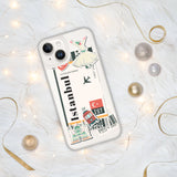 Istanbul Turkey Türkiye Turkish Flag iPhone Case 15 14 13 12 11 Pro Max Plus Mini Travel Souvenir Tourist Beach Lover Food Patriot Gifts