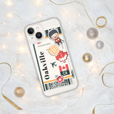 Oakville Ontario Canada Canadian Flag iPhone Case 15 14 13 12 11 Pro Max Plus Mini Travel Souvenir Personalized Custom City Name