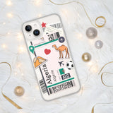 Algerien Algerische Flagge iPhone Hülle 15 14 13 12 11 Pro Max Plus Mini Geschenkideen Landkarte Skyline Geschenk für Sie Ihn Ideen Reise Souvenir