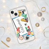 Cozumel Mexico Mexican Flag iPhone Case 15 14 13 12 11 Pro Max Plus Mini Gift Travel Souvenir Personalized Custom City Name