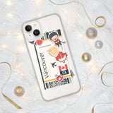 Vancouver British Columbia Canada Canadian Flag iPhone Case 15 14 13 12 11 Pro Max Plus Mini Travel Souvenir Personalized Custom City Name