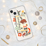 Longueuil Quebec Canada Canadian Flag iPhone Case 15 14 13 12 11 Pro Max Plus Mini Travel Souvenir Personalized Custom City Name